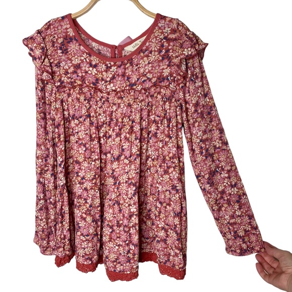 Matilda Jane Just Imagine Alma Floral Ruffle Top - Picture 4 of 10